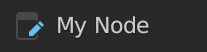 Screenshot of a node entry in the Node Pantry, with a grey icon with a blue pencil.